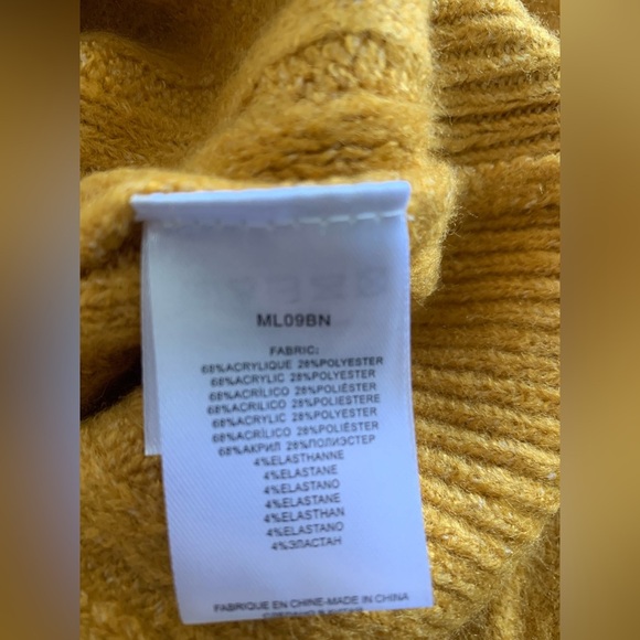 LILI SIDONIO NWT Sweater Saffron Yellow SZ:S - Picture 5 of 10